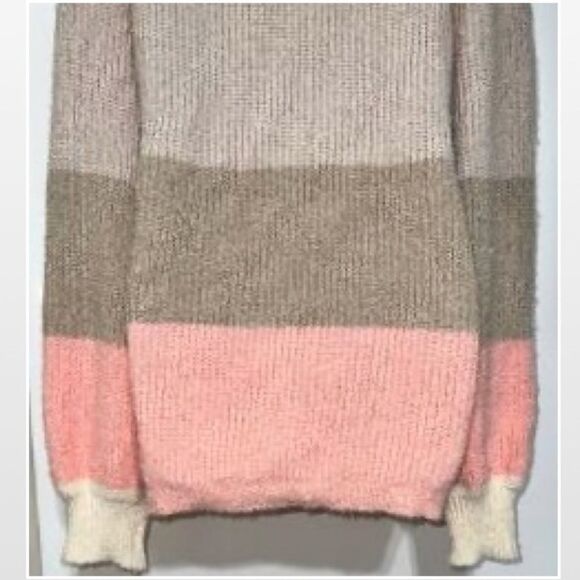 New Adyson Parker Sweater Womens Color Block Striped Knit Oversized Plus 2X - Picture 9 of 15